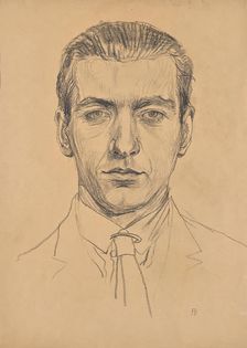 Portrait of Franz Barwig the Younger, around 1921. Creator: Franz Barwig the Elder