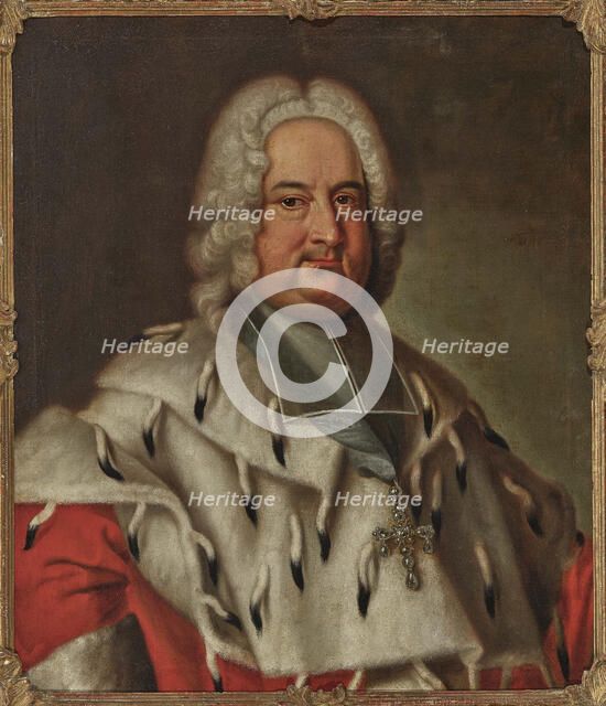 Portrait of Franz Georg von Schönborn (1682-1756), c. 1740. Creator: Anonymous.