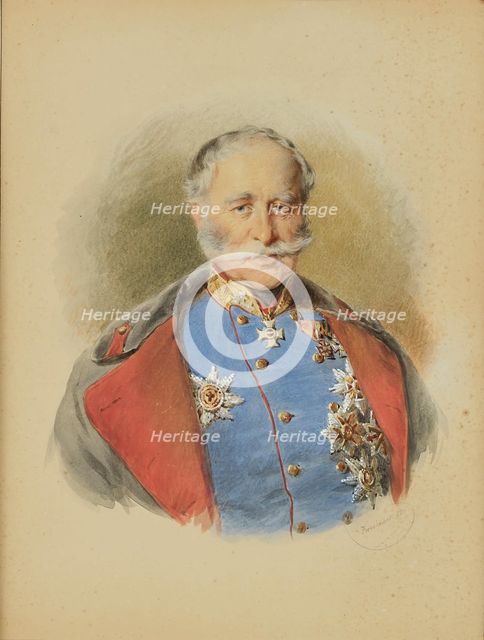 Portrait of Franz Graf von Wimpffen (1797-1870), 1870. Creator: Kriehuber, Josef (1800-1876).