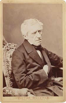 Portrait of Franz Grillparzer (1791-1872), c 1861. Creator: Angerer, Ludwig (1827-1879)