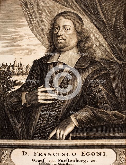 Portrait of Franz Egon von Fürstenberg-Heiligenberg (1626-1682), Prince-Bishop of Strassburg, 1675. Creator: Anonymous.