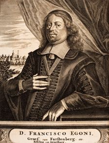 Portrait of Franz Egon von Fürstenberg-Heiligenberg (1626-1682), Prince-Bishop of Strassburg, 1675. Creator: Anonymous