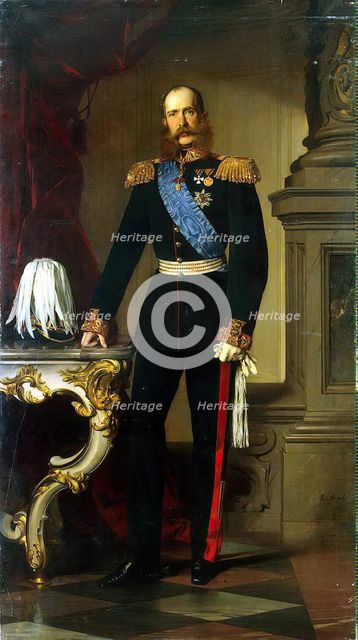 Portrait of Franz Josef I, Emperor of Austria, 1874. Creator: Heinrich von Angeli.