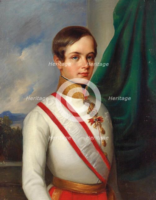 Portrait of Franz Joseph I of Austria, 1849.