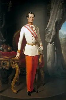 Portrait of Franz Joseph I of Austria, Between 1857 and 1859