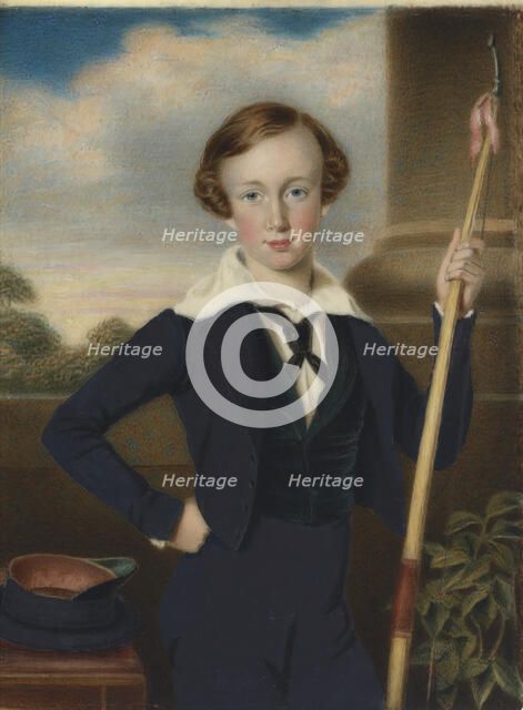 Portrait of Franz Joseph I of Austria, c1840. Creator: Daffinger, Moritz Michael (1790-1849).