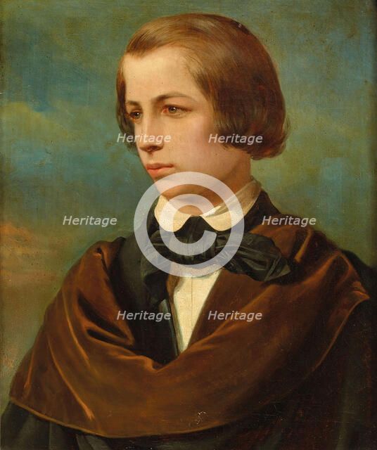 Portrait of Franz Liszt (1811-1886), c. 1830. Creator: Anonymous.