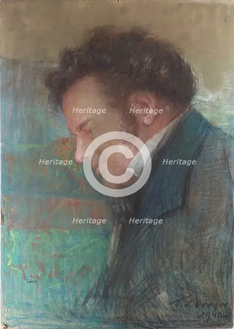 Portrait of Franz Schubert (1797-1828), 1940. Creator: Dreger, Tom von (1868-1948).