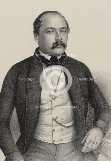 Portrait of Franz Wolfgang Swoboda (1813-1856), ca 1845. Creator: Anonymous.