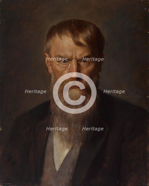 Portrait of Franz von Lenbach (1836-1904), 1907. Creator: Defregger, Franz, von (1835-1921).
