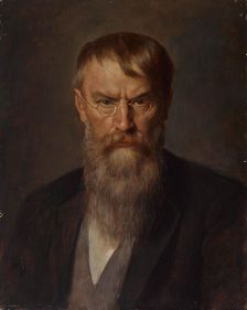 Portrait of Franz von Lenbach (1836-1904), 1907. Creator: Defregger, Franz, von (1835-1921)