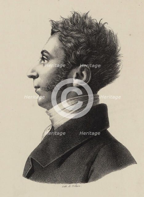 Portrait of Franz Xavier Wolfgang Mozart (1791-1844), 1820s. Creator: Le Villain, François (active 1820s-1830s).