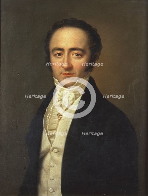 Portrait of Franz Xavier Wolfgang Mozart (1791-1844), 1825.