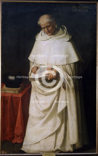 Portrait of Fray Pedro Machado', oil by Zurbarán.