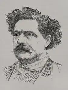 Portrait of Frédéric Cournet, French journalist who worked for the newspaper "Le Réveil", 1871. Creator: Unknown