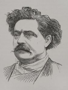 Portrait of Frédéric Cournet, French journalist who worked for the newspaper "Le Réveil", 1871. Creator: Unknown