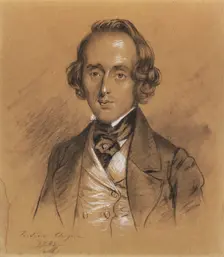 Portrait of Frédéric Chopin (1810-1849), 1845