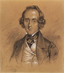 Portrait of Frédéric Chopin (1810-1849), 1845