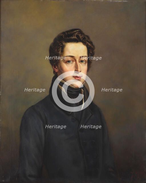 Portrait of Frédéric Chopin (1810-1849) at the age of 23, c1833. Creator: Anonymous.
