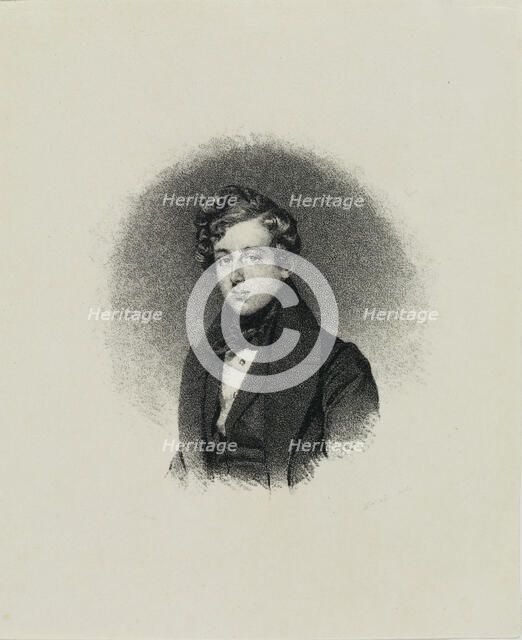 Portrait of Frédéric Chopin (1810-1849), c. 1840. Creator: Kriehuber, Josef (1800-1876).