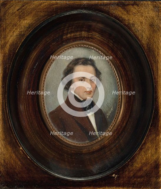 Portrait of Frédéric Chopin (1810-1849). Creator: Anonymous.