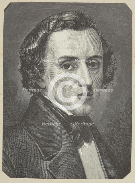 Portrait of Frédéric Chopin (1810-1849). Creator: Anonymous.