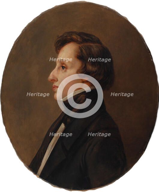 Portrait of Frédéric Chopin. Creator: Winterhalter, Franz Xavier (1805-1873).