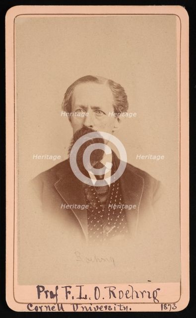 Portrait of Frederic Louis Otto Roehrig (1819-1908), March 6, 1873. Creator: Purdy & Frear.