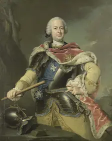 Portrait of Frederick Christian, Elector of Saxony (1722-1763), 1751. Artist: Boy, Gottfried (1701-1755)