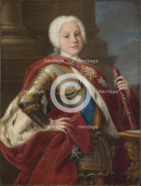 Portrait of Frederick Christian, Elector of Saxony (1722-1763), 1739. Creator: Ceccarini, Sebastiano (1703-1783).