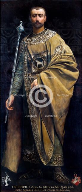 Portrait of Frederick I, Count of Zollern, c1884. Creator: Klimt, Gustav (1862-1918).