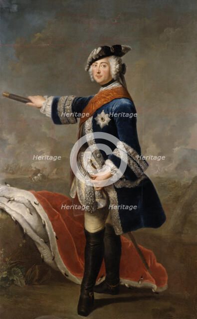 Portrait of Frederick II of Prussia (1712-1786), 1746.