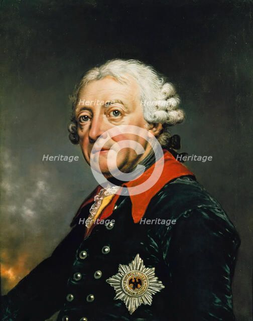 Portrait of Frederick II of Prussia (1712-1786), 1782.