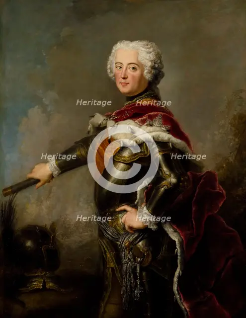 Portrait of Frederick II of Prussia (1712-1786), 18th century. Creator: Antoine Pesne.