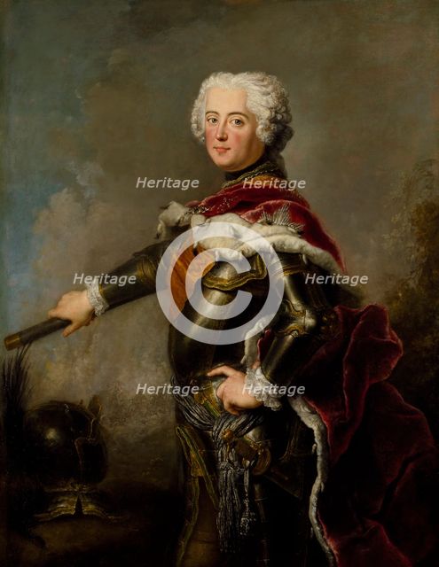 Portrait of Frederick II of Prussia (1712-1786), 18th century. Creator: Antoine Pesne.