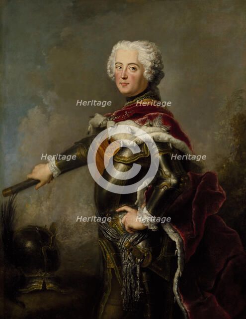 Portrait of Frederick II of Prussia (1712-1786), 18th century. Creator: Antoine Pesne.