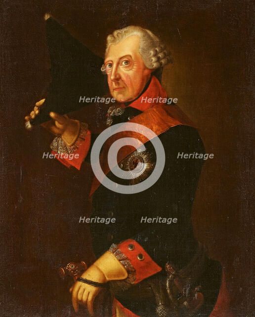 Portrait of Frederick II of Prussia (1712-1786), .