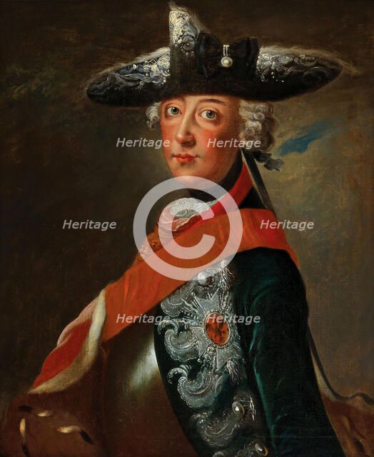 Portrait of Frederick II of Prussia (1712-1786). Creator: Anonymous.