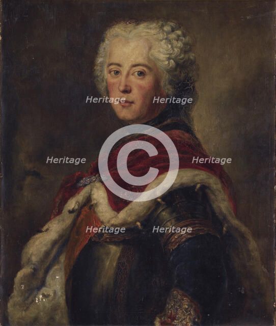 Portrait of Frederick II of Prussia (1712–1786). Artist: Pesne, Antoine (1683-1757)