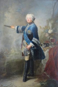 Portrait of Frederick II, King of Prussia, 1743. Creator: Antoine Pesne