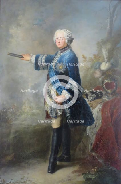 Portrait of Frederick II, King of Prussia, 1743. Creator: Antoine Pesne.