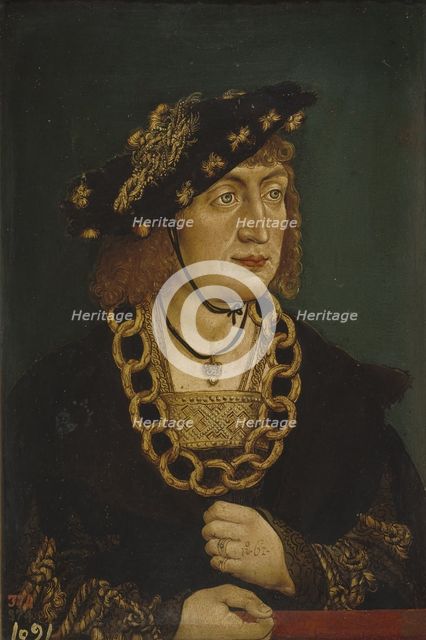 Portrait of Frederick III (1415-1493), Holy Roman Emperor, Late 15th century. Artist: Wertinger, Hans, von (ca. 1465-1533)
