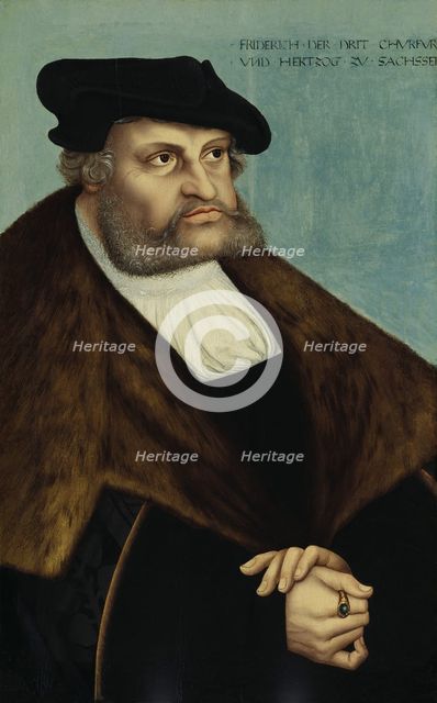 Portrait of Frederick III, Elector of Saxony (1463-1525). Artist: Cranach, Lucas, the Elder (1472-1553)
