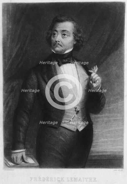 Portrait of Frédérick Lemaître (1800-1876). Creator: Geoffroy, Charles-Michel (1819-1882).