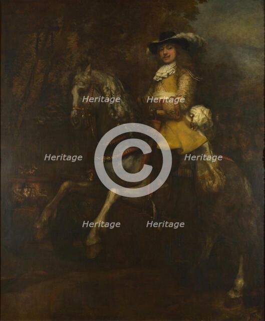 Portrait of Frederick Rihel on Horseback, ca 1663. Artist: Rembrandt van Rhijn (1606-1669)