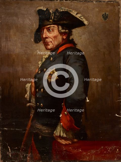 Portrait of Frederick the Great (1712-1786), second half of 19th century. Creator: Unknown.