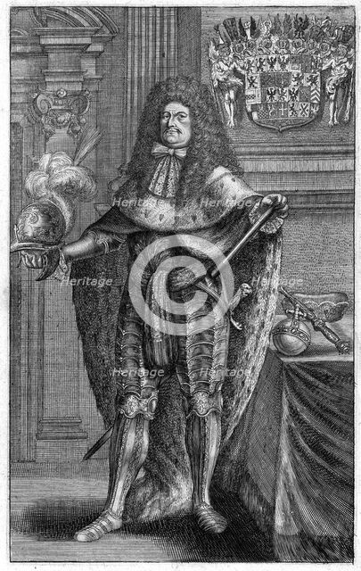Portrait of Frederick William (1620-1688), Elector of Brandenburg, Duke of Prussia, 1683. Artist: Vogel, Johann Jakob (1660-1727)