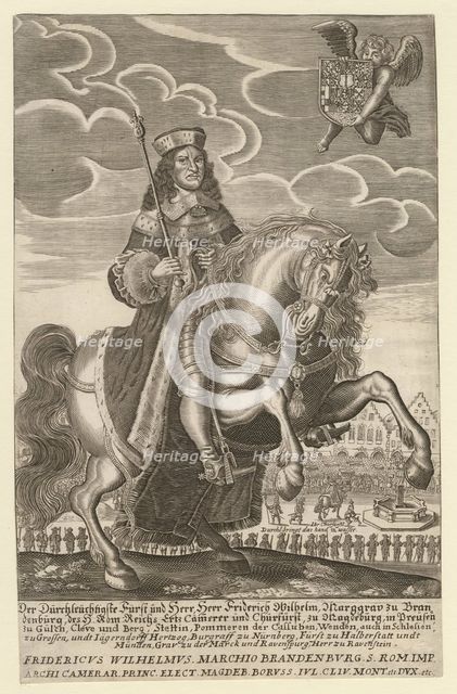 Portrait of Frederick William (1620-1688), Elector of Brandenburg, Duke of Prussia, 1680. Artist: Grimm, Simon (active ca. 1680)