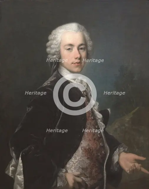 Portrait of Frederik Berregaard, 1743-1747. Creator: Louis Tocque.