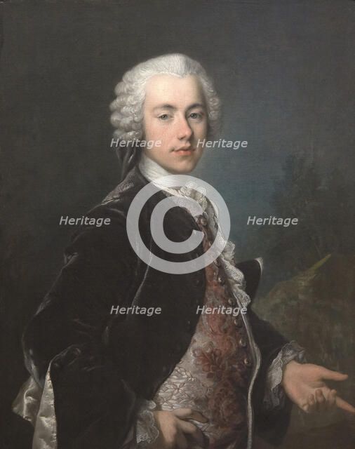 Portrait of Frederik Berregaard, 1743-1747. Creator: Louis Tocque.